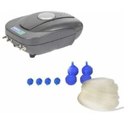 Hozelock Air Pump & Accessories Including Hose & Air Stone And Check Valve – Black, 640 Litres Per Hour