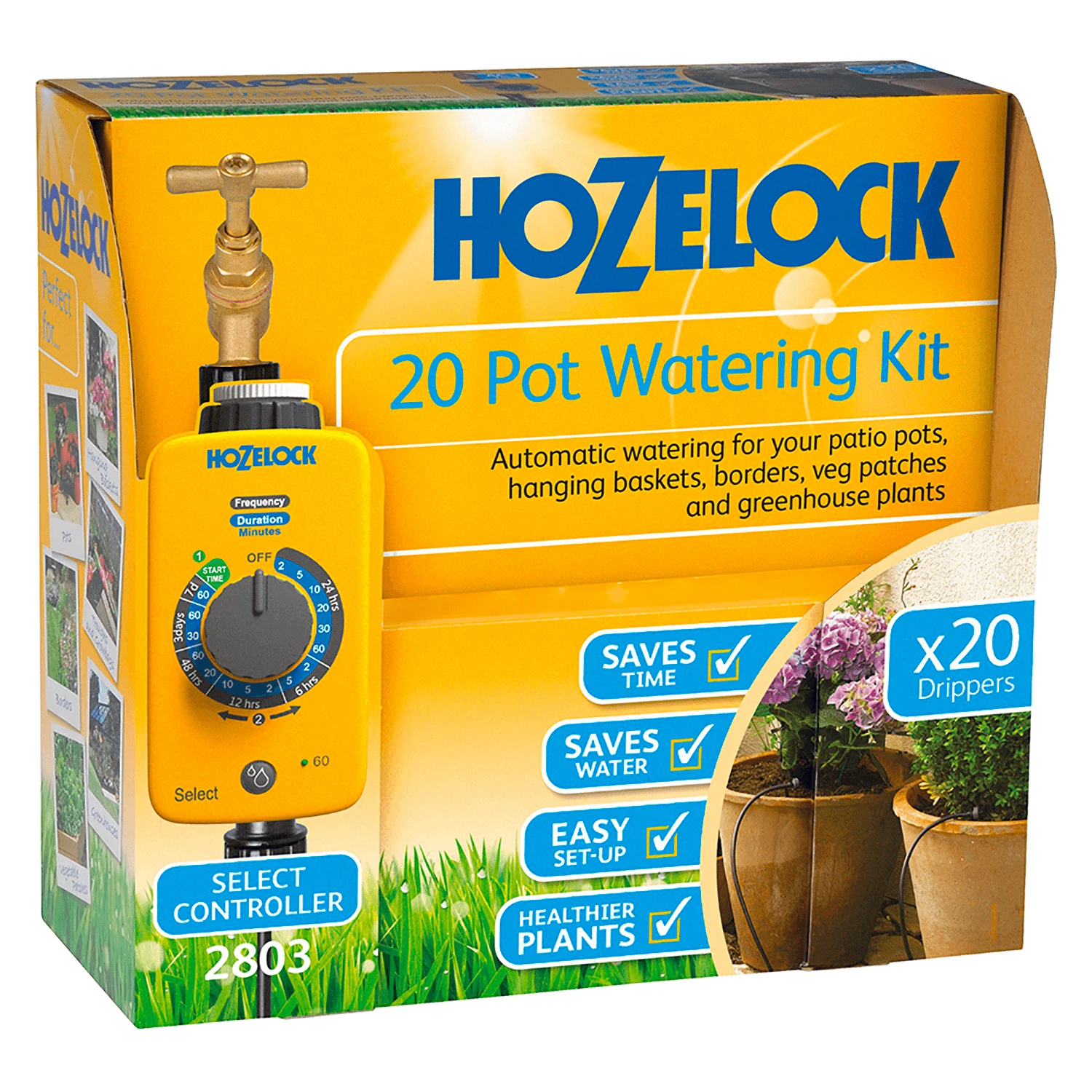 Hozelock 20 Pot Automatic Watering Kit With Select Timer