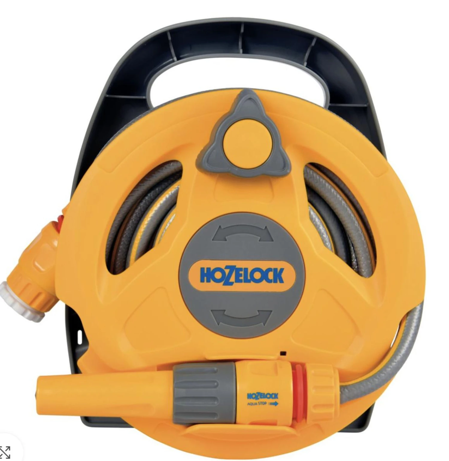 Hozelock 2427 Small Hose And Reel, Ideal For Patios And Balconies