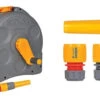Hozelock Compact 2in1 Reel With 25m Hose & Hozelock Connection Starter Set